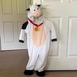 Adorable Cow Costume for Kids - White, Black, and Tan